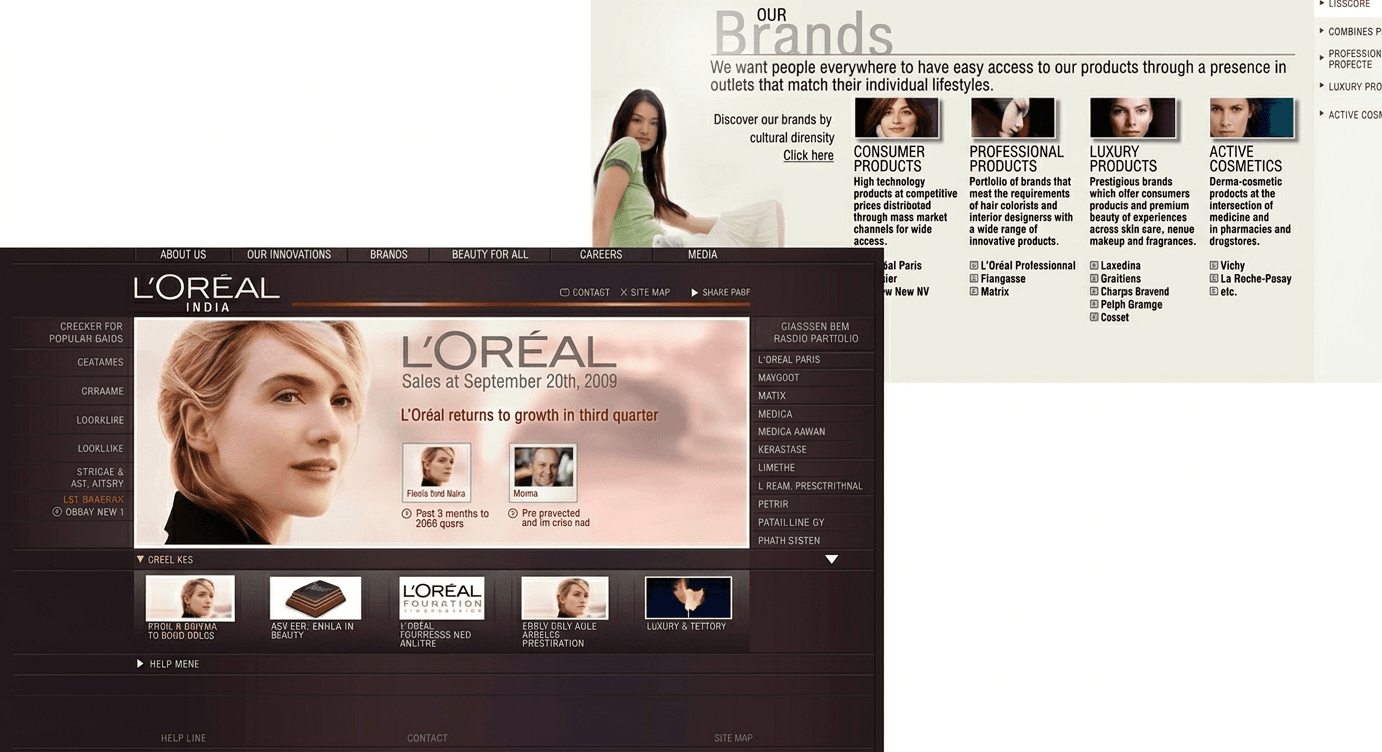 L'Oréal Micro-site 2