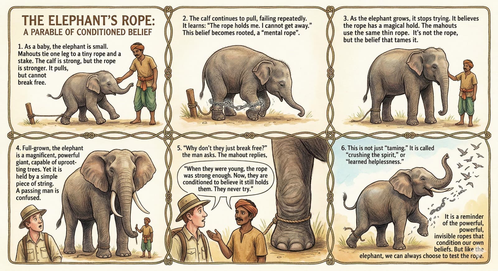 The Legend of the Rope - Conceptual AI Artwork